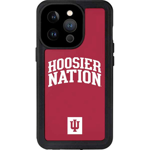Indiana University Hoosier Nation iPhone 15 Pro Waterproof Case